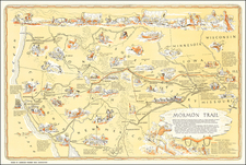 Midwest, Plains, Southwest, Rocky Mountains and Pictorial Maps Map By J. Rulon Hales