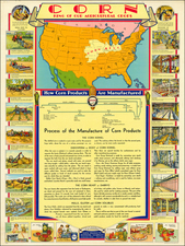 United States and Pictorial Maps Map By Corn Products Refining Company