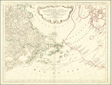 Alaska, Russia in Asia and Canada Map By Paolo Santini