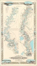 South and Louisiana Map By Joseph Aiena
