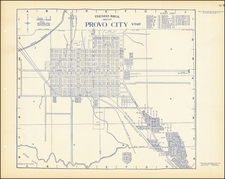 Thomas Bros. Map of Provo City, Utah  (Ogden on Verso)
