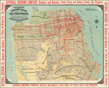 San Francisco & Bay Area and Fair Map By H.S. Crocker & Co.