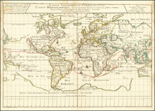 World and California as an Island Map By Pierre Du Val