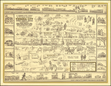 Nevada and Pictorial Maps Map By Robert Lewis Richards