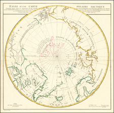 Essai D'Une Carte Polaire Arctique Construite d'apres toutes les connoissances les plus nouvelles pour servir aux Navigations et aux Decourvertes a faire dans la mer Glaciale . . . 1774