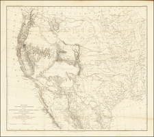 Texas, Plains, Southwest, Rocky Mountains and California Map By William Hemsley Emory