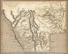 Texas, Plains, Southwest, Rocky Mountains and California Map By Cadell & Davies