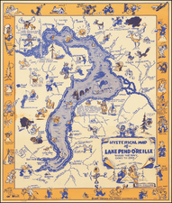 Idaho and Pictorial Maps Map By Stan Gelling