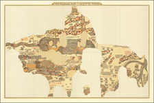 Middle East, Holy Land and Jerusalem Map By Survey of Israel