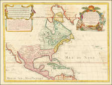 North America Map By Guillaume De L'Isle