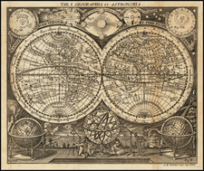 World, New Zealand, California as an Island and Celestial Maps Map By L Steinberger