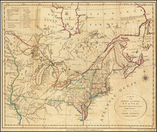 United States, New England, Mid-Atlantic, Midwest and Canada Map By John Stockdale / Jedidiah Morse