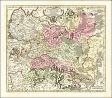 [Lithuania & Poland]  Novissima et accuratissima Magni Ducatus Lithuaniae in suos Palatinaus et Castellanias divisae Delineatio . . .  By Matthaus Seutter