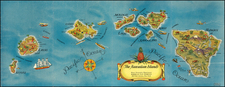Hawaii, Hawaii and Pictorial Maps Map By Stephen J. Voorhies