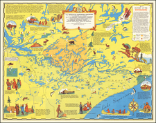 Minnesota Map By A. M. Zaverl