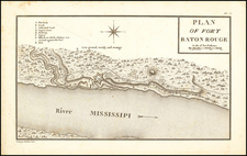 Louisiana Map By Georges Henri Victor Collot