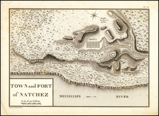 Mississippi Map By Georges Henri Victor Collot