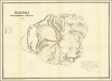 Hawaii and Hawaii Map By Hawaiian Government Survey