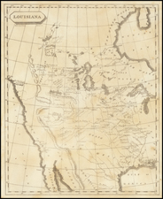 Midwest, Plains, Southwest, Rocky Mountains and California Map By Aaron Arrowsmith  &  Samuel Lewis