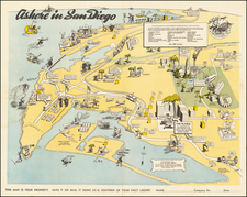 Pictorial Maps and San Diego Map By United States Naval Training Center