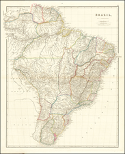 Brazil Map By John Arrowsmith