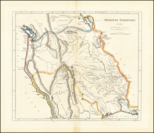 Texas, Plains, Missouri, Southwest, Rocky Mountains, Pacific Northwest and California Map By Mathew Carey