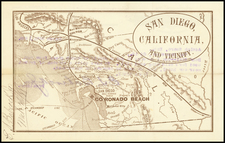 California, San Diego and Other California Cities Map By Rand McNally & Company