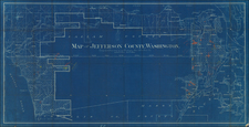 Washington Map By Washington Map and Blue Print Co.
