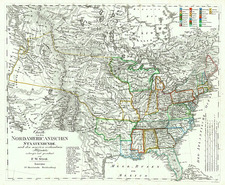 United States Map By F.W. Streit