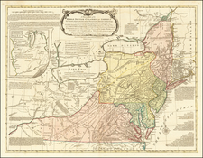 United States, Mid-Atlantic and Midwest Map By Lewis Evans / John Bowles