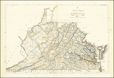 West Virginia, Southeast and Virginia Map By Mathew Carey