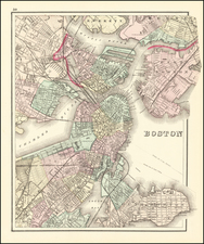 Boston Map By O.W. Gray