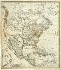 North America Map By Christian Gottlieb Reichard