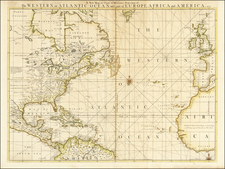 Atlantic Ocean, United States and North America Map By Robert Sayer  &  William Herbert