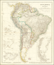 South America and Peru & Ecuador Map By John Arrowsmith