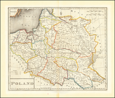 Poland and Baltic Countries Map By Mathew Carey