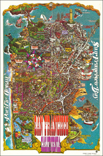 Pictorial Maps and San Francisco & Bay Area Map By Henry Hinton