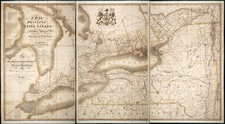Canada Map By James G. Chewett  &  Thomas Ridout