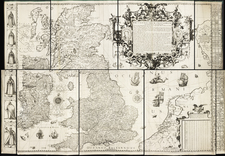 British Isles Map By Jodocus Hondius