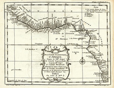 Africa and West Africa Map By Jacques Nicolas Bellin