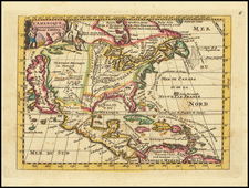 North America and California as an Island Map By Daniel de La Feuille