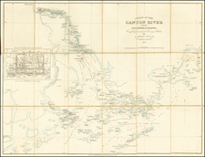 China and Hong Kong Map By James Wyld