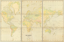 World and World War II Map By U.S. War Department