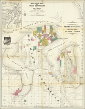 Washington Map By W.H. Whitney