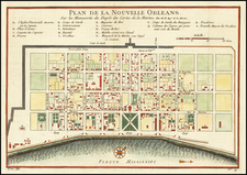 South Map By Jacques Nicolas Bellin