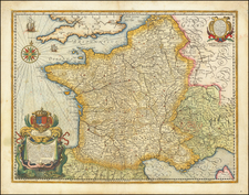 France Map By Melchior Tavernier