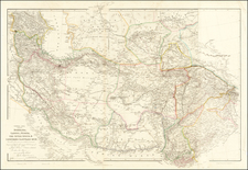 India, Central Asia & Caucasus, Middle East and Persia & Iraq Map By John Arrowsmith