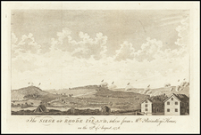 The Siege of Rhode Island, taken from Mr. Brindley's House on the 25th of August, 1778.