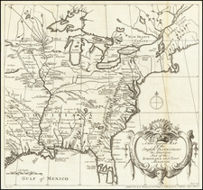 North America Map By J. Hulett / Abel Boyer