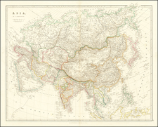 Asia Map By John Arrowsmith